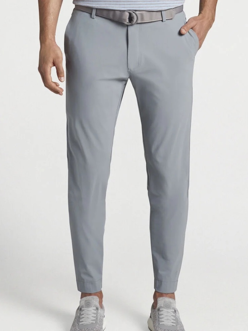 Peter Millar Blade Performance Ankle Pant Gale Grey Men’s 34 Golf Performance